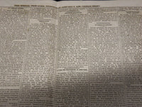 1862 JANUARY 8 THE WORLD NEWSPAPER - TRIPLE SHEET - NEW YORK - CIVIL WAR - K 62