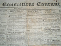1828 MAY 6 THE CONNECTICUT COURANT NEWSPAPER - HARTFORD - NP 4177