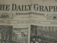 1878 MARCH 19 THE DAILY GRAPHIC - PIUS IX FUNERAL - AMERICAN COLLEGE - NP 5074