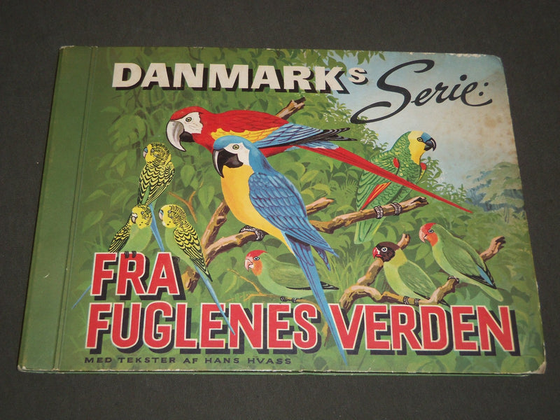 1940'S DANMARKS SERIE FRA FUGLENES VERDEN BIRDS TOBACCO CARDS ALBUM - KD 3188