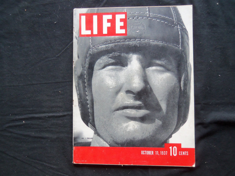 1937 OCTOBER 11 LIFE MAGAZINE - NO. 1 TROJAN - L 47