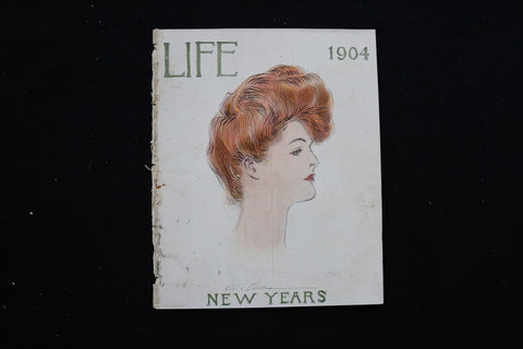 1904 JANUARY 7 LIFE MAGAZINE - NEW YEARS COVER - E 10653