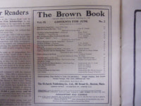 1904 JUNE THE BROWN BOOK OF BOSTON MAGAZINE - ILLUS COVER & STORIES - ST 3254