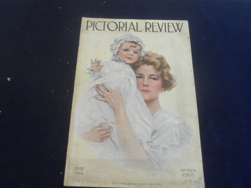 1914 MAY PICTORIAL REVIEW MAGAZINE - GREAT ILLUSTRATIONS - B 2801X