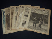 1918 LES ANNALES WWI FRENCH MAGAZINE LOT OF 7 ISSUES - WORLD WAR I - O 3785