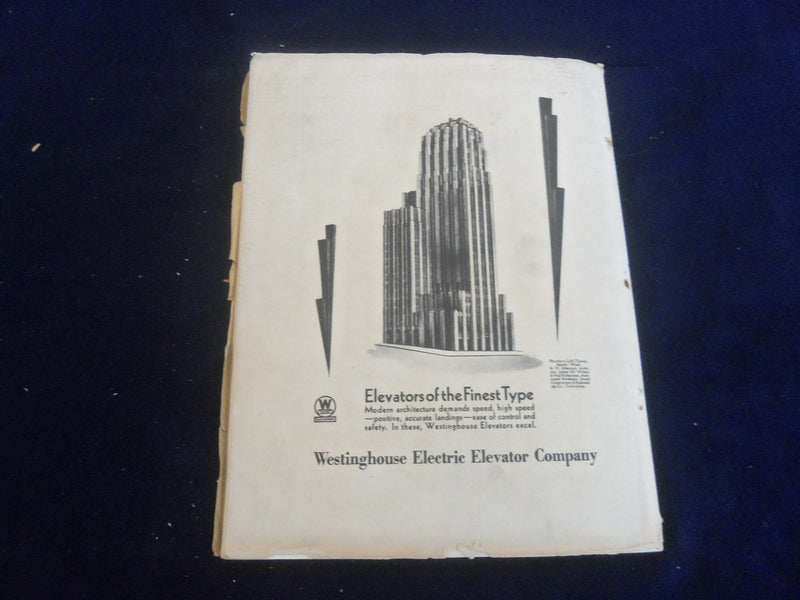 1929 OCTOBER THE ARCHITECT MAGAZINE - NICE COVER, MANY PLATES & PHOTOS - ST 7273