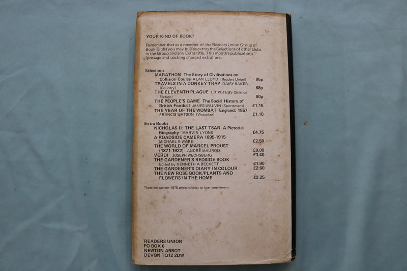 1975 MARATHON, THE STORY OF CIVILIZATIONS HARDCOVER BOOK BY ALAN LLOYD - KD 9645