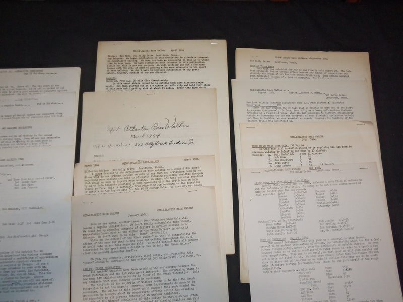 1960's-1970's VARIOUS WALKING NEWSLETTERS - LOT OF 28 - O 2681E