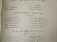 1876-1877 75TH ANNUAL CATALOGUE OF BOWDOIN COLLEGE - ROBERT PEARY - J 4509