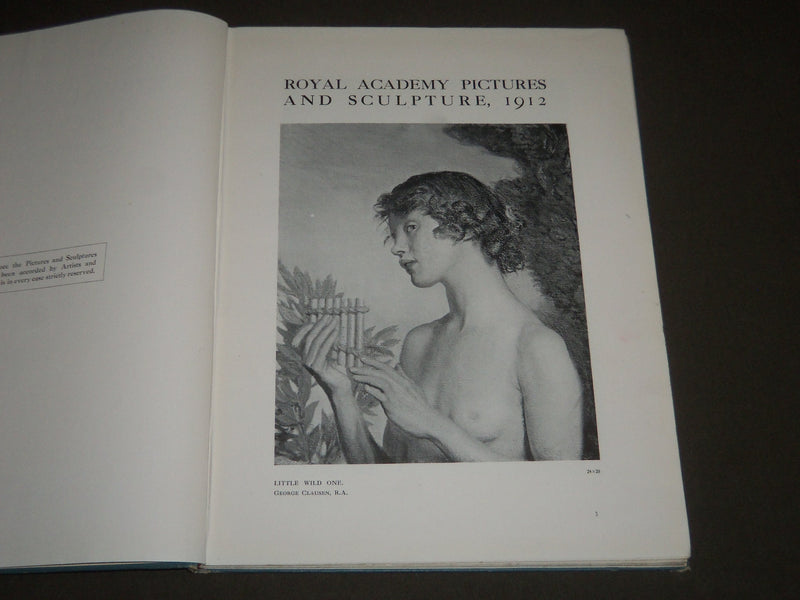 1912 ROYAL ACADEMY PICTURES AND SCULPTURES BOOK - GREAT PRINTS - KD 4372