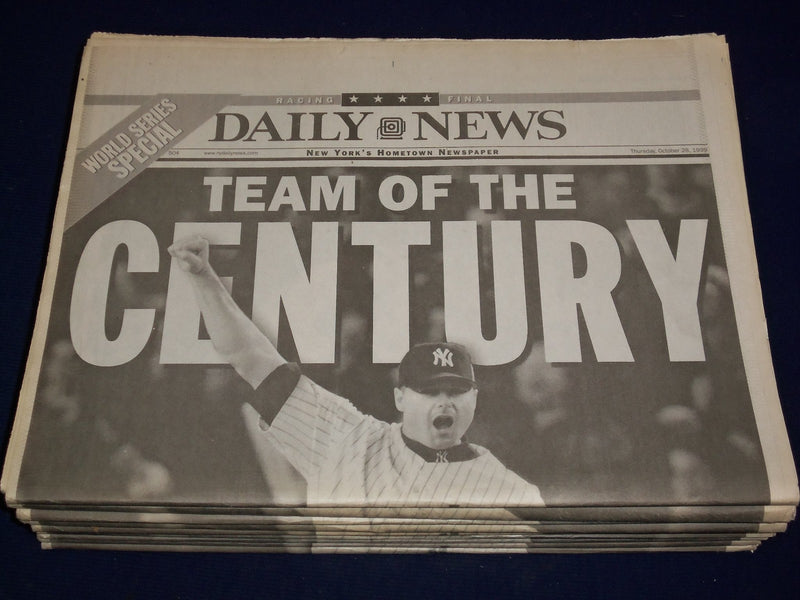1999 OCT 28 NY DAILY NEWS YANKS VS BRAVES 25TH WORLD SERIES LOT OF 19 - NP 1135