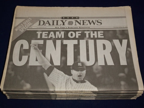 1999 OCT 28 NY DAILY NEWS YANKS VS BRAVES 25TH WORLD SERIES LOT OF 19 - NP 1135