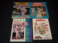 1975-1995 PHILADELPHIA PHILLIES SCORECARD MAGAZINE LOT OF 10 - O 3296