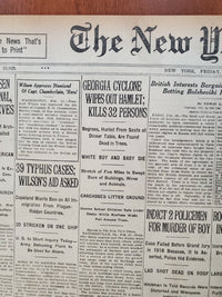 1921 FEBRUARY 11 NEW YORK TIMES - GEORGIA CYCLONE WIPES OUT HAMLET - NT 8120