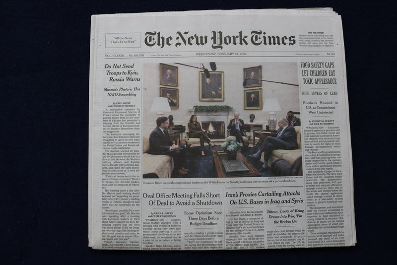 2024 FEB 28 NEW YORK TIMES - FOOD SAFETY GAPS LET CHILDREN EAT TOXIC APPLESAUCE