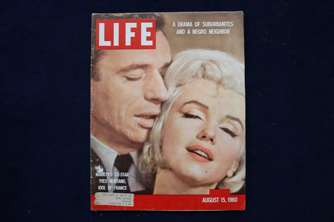 1960 AUGUST 15 LIFE MAGAZINE - MARILYN MONROE COVER - E 23424