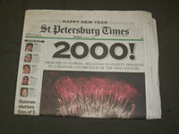 2000 JANUARY 1 ST. PETERSBURG TIMES NEWSPAPER - YEAR 2000! - NP 3192