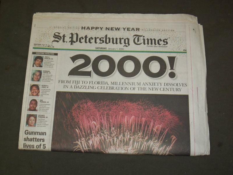 2000 JANUARY 1 ST. PETERSBURG TIMES NEWSPAPER - YEAR 2000! - NP 3192