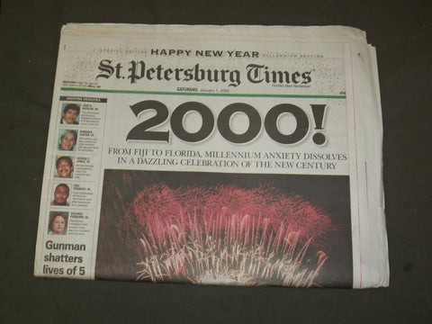 2000 JANUARY 1 ST. PETERSBURG TIMES NEWSPAPER - YEAR 2000! - NP 3192