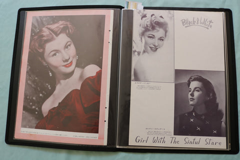 HOLLYWOOD ACTRESSES SCRAPBOOK - SUSAN HAYWARD - PAULETTE GODDARD - #49