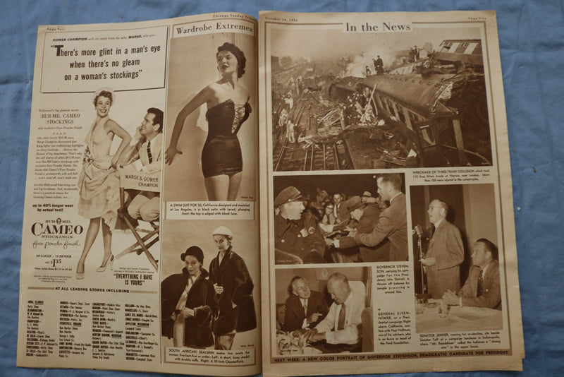1952 OCTOBER 26 CHICAGO SUNDAY TRIBUNE - SENATOR RICHARD M. NIXON - NP 9201