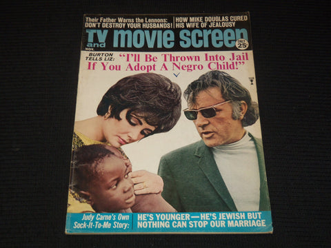 1968 NOV TV AND MOVIE SCREEN MAGAZINE - RICHARD BURTON & LIZ TAYLOR - E 16266