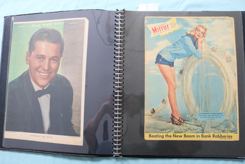 MOVIE STAR MAGAZINE PHOTOS SCRAPBOOK - JAYNE MANSFIELD - JEANETTE MACDONALD- #16