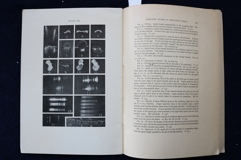1908 A STUDY OF THE ELECTRIC SPARK IN A MAGNETIC FIELD SOFTCOVER BOOK - K 1571