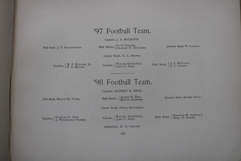 1896 THE VIOLET NEW YORK UNIVERSITY YEARBOOK - YB 3591