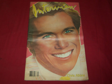 1983 MAY INTERVIEW MAGAZINE - CHRIS ATKINS COVER BY ANDY WARHOL - B 5446