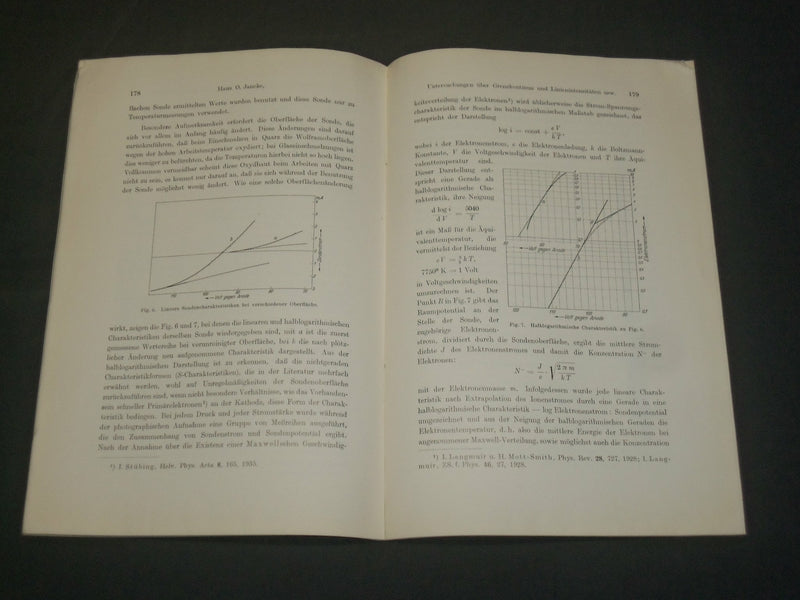 1936 UNTERSUCHUNGEN UBER GRENZKONTINUA GERMAN BOOK BY HANS O. JANCKE - J 5925