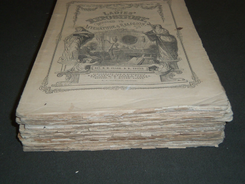 1862 LADIES' REPOSITORY LITERATURE & RELIGION MAGAZINE LOT OF 9 - WR 241E