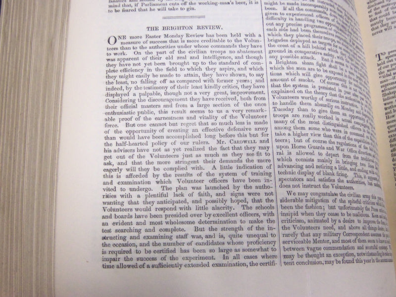 1871 JANUARY-JUNE SATURDAY REVIEW BOUND VOLUME - PUBLISHED IN LONDON - R 1146