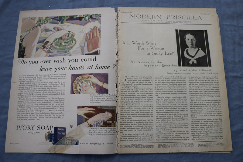 1929 DECEMBER THE MODERN PRISCILLA MAGAZINE -ILLUSTRATIONS/STORIES/ADS- SP 4783G