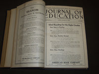 1926 JANUARY-DECEMBER JOURNAL OF EDUCATION BOUND VOLUME - COMPLETE YEAR - R 894