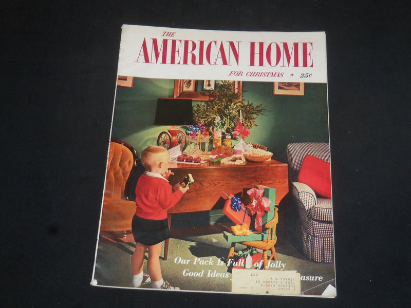 1955 DECEMBER THE AMERICAN HOME MAGAZINE - NICE COVER, STORIES & PHOTOS- SP 7217