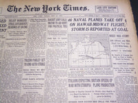 1935 MAY 10 NEW YORK TIMES - 46 NAVAL PLANES OFF ON HAWAII - NT 4878