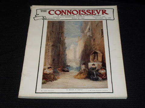 1925 AUGUST THE CONNOISSEUR MAGAZINE - A SHRINE IN VENICE FRONT COVER - E 5503