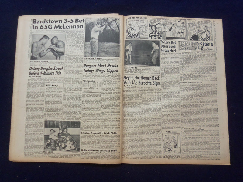 1959 FEB 7 NEW YORK DAILY NEWS NEWSPAPER -BET PLAN OK'D, SENT TO ALBANY- NP 6754