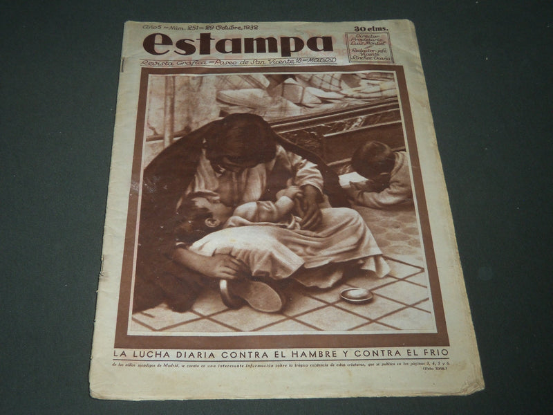 1932 OCTOBER 29 ESTAMPA REVISTA GRAFICA SPANISH MAGAZINE - NICE PHOTOS - J 2203