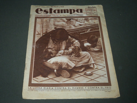 1932 OCTOBER 29 ESTAMPA REVISTA GRAFICA SPANISH MAGAZINE - NICE PHOTOS - J 2203