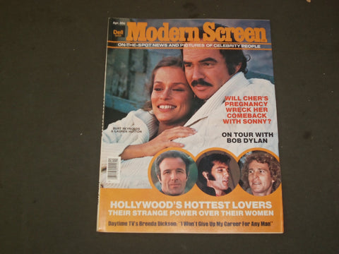 1976 APRIL MODERN SCREEN MAGAZINE - BURT REYNOLDS & LAUREN HUTTON COVER - M 252