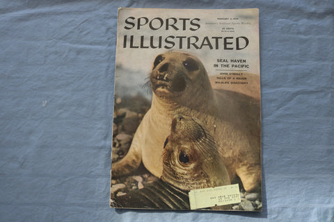 1958 FEBRUARY 3 SPORTS ILLUSTRATED MAGAZINE - BILL RUSSELL ARTICLE - ST 5505A