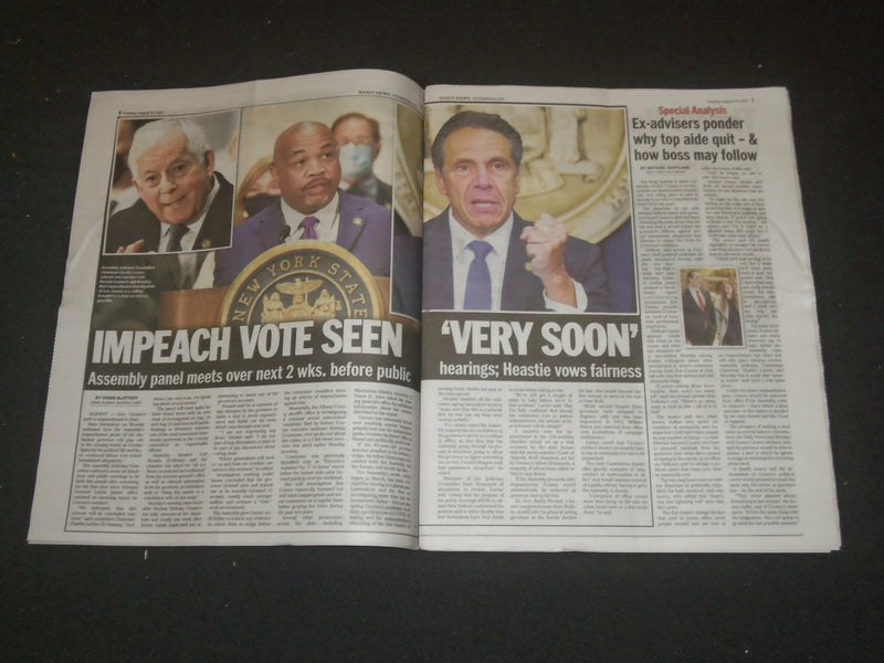 2021 AUGUST 10 NEW YORK DAILY NEWS NEWSPAPER - 32 YEARS ON A BAD RAP, MAN FREED