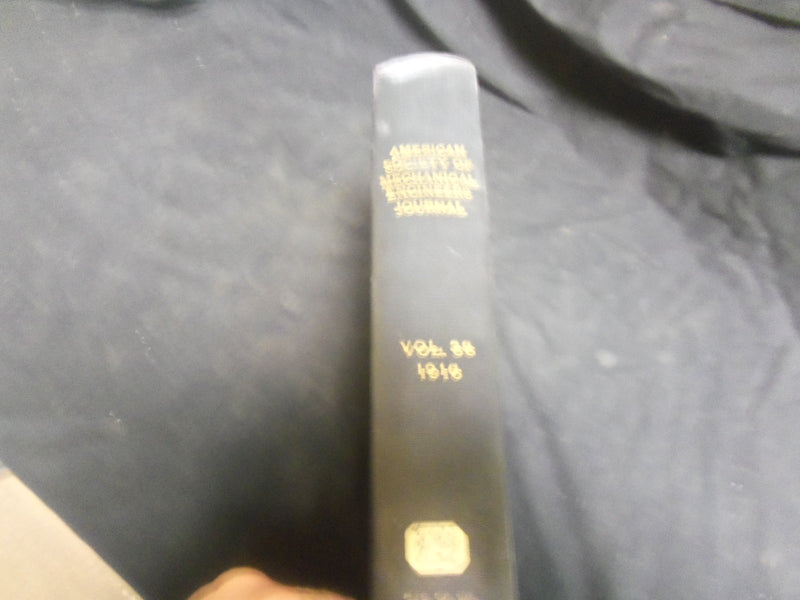 1916 AMERICAN SOCIETY OF MECHANICAL ENGINEERS JOURNAL BOUND VOLUME - R 808