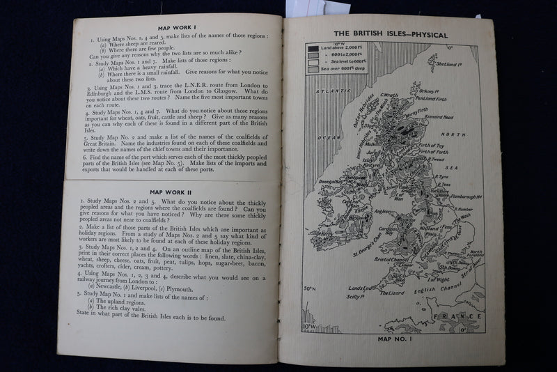 1900'S LIFE & WORK IN THE BRITISH ISLES - LOOK & LEARN - MAPS -GEOGRAPHY - K 878