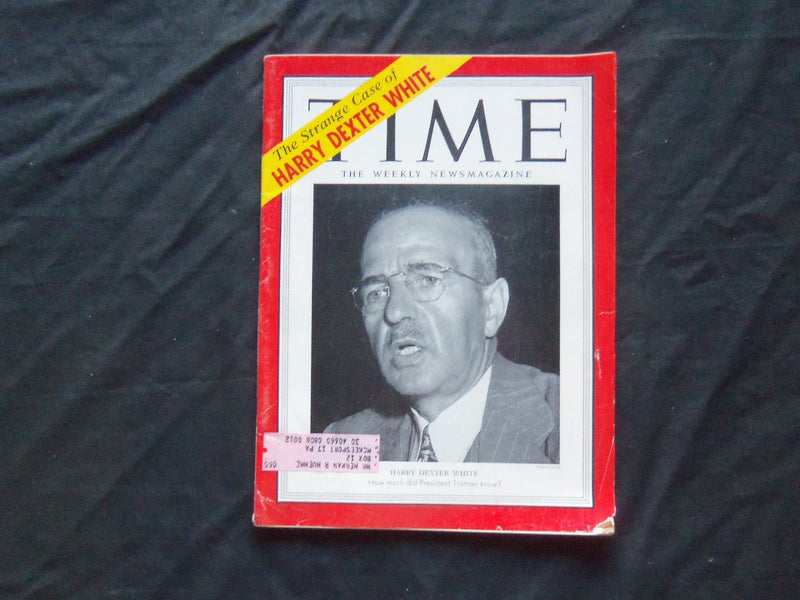 1953 NOVEMBER 23 TIME MAGAZINE - HARRY DEXTER WHITE - T 1407