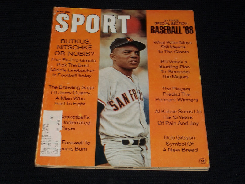 1968 MAY SPORT MAGAZINE - WILLIE MAYS NFL MLB NBA NHL - E 45