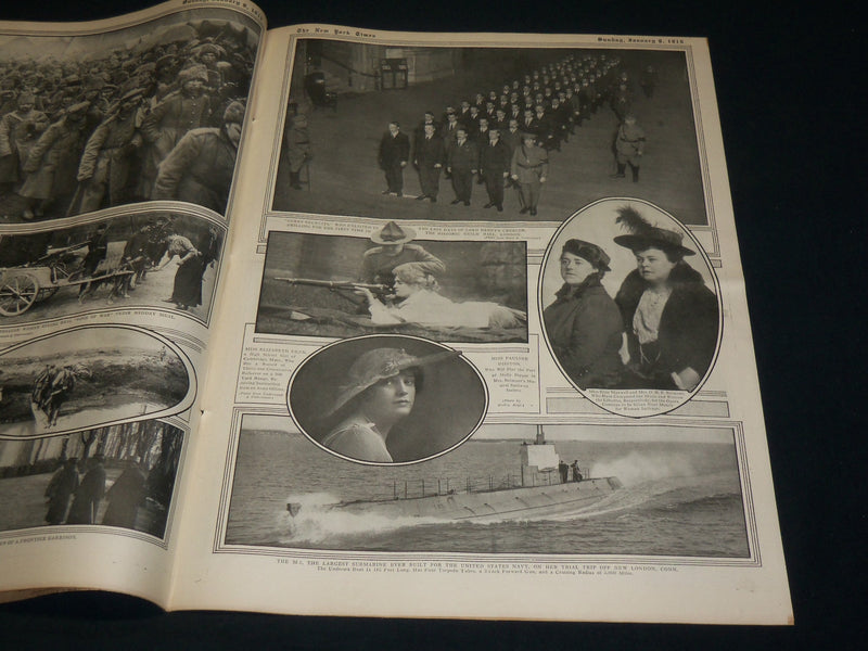 1916 JANUARY 9 NEW YORK TIMES ROTO PICTURE SECTION - MAUDE ADAMS - NT 8977