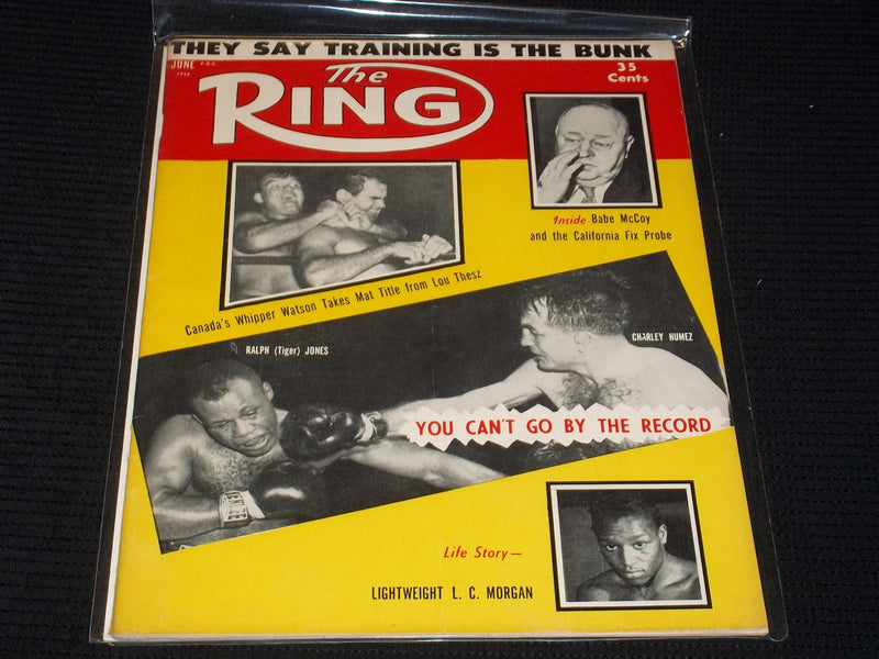 1956 JUNE THE RING MAGAZINE - TIGER JONES CHARLEY HUMEZ FRONT COVER - E 3995